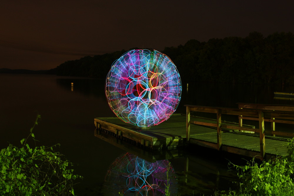 Lighting up Badin Lake