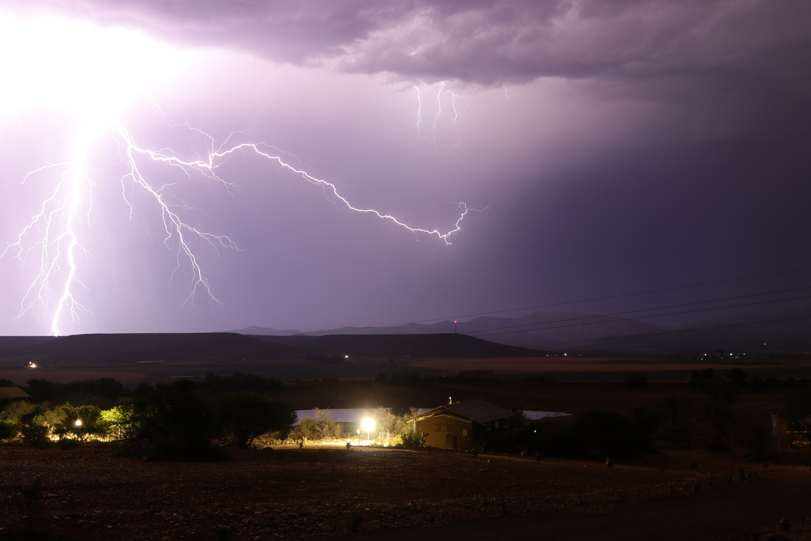 Lightning Klein Karoo Desert