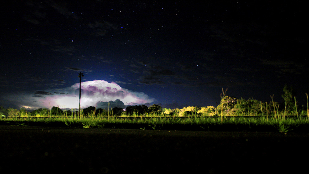 Lightning over Byron...