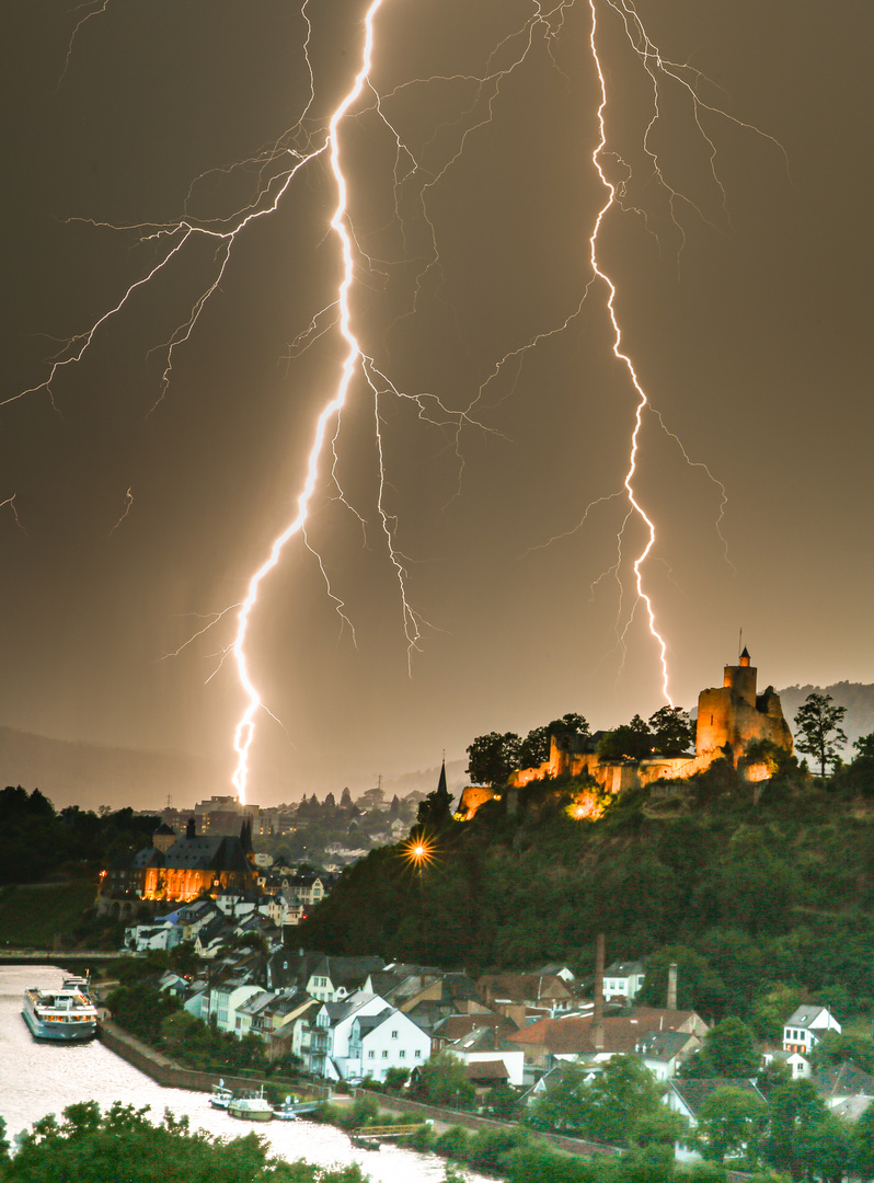 Lightning over Saarburg, 30.06.2023