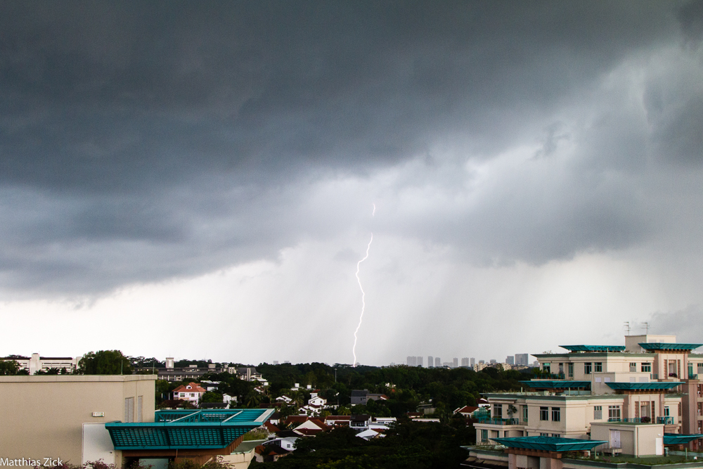 Lightning over Singapore