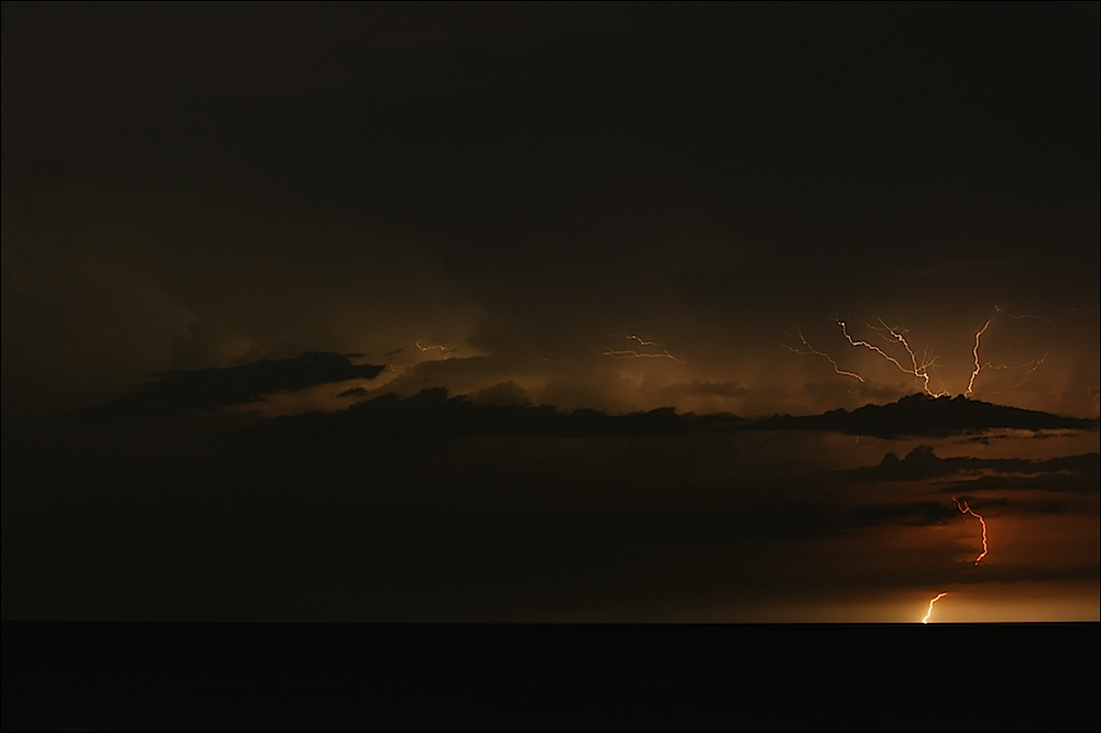 Lightning Over The Adriatic See