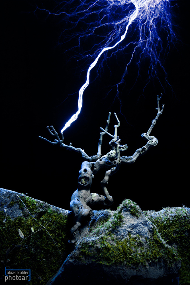 Lightning Rock Foto & Bild stillleben, arrangierte szenen, gewitter