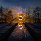 Lightpainting am Gasometer Oberhausen