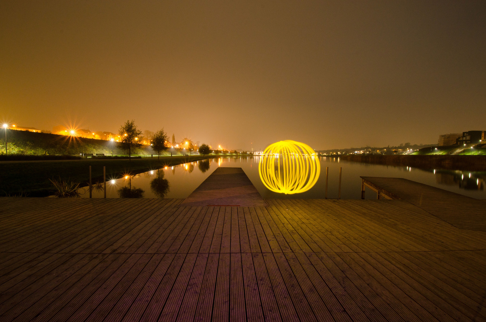 Lightpainting am Phoenixsee 2