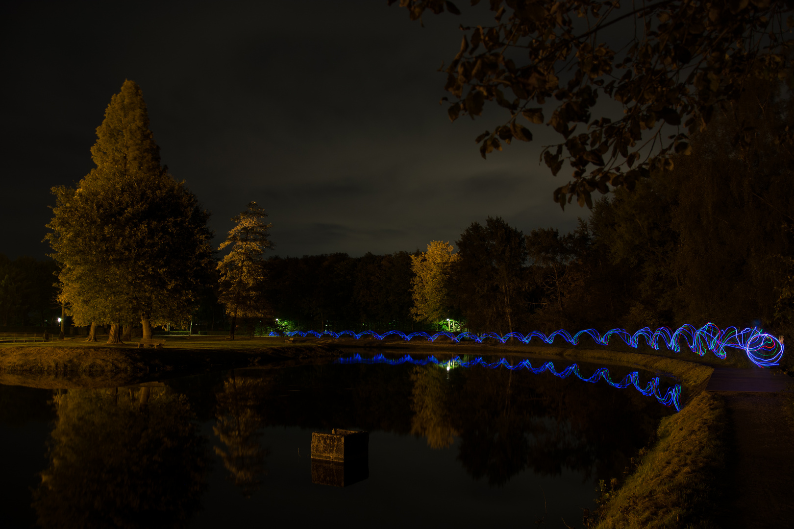 Lightpainting am Schloss 