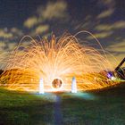 Lightpainting an der Henrichshütte in Hattingen - Feuerball