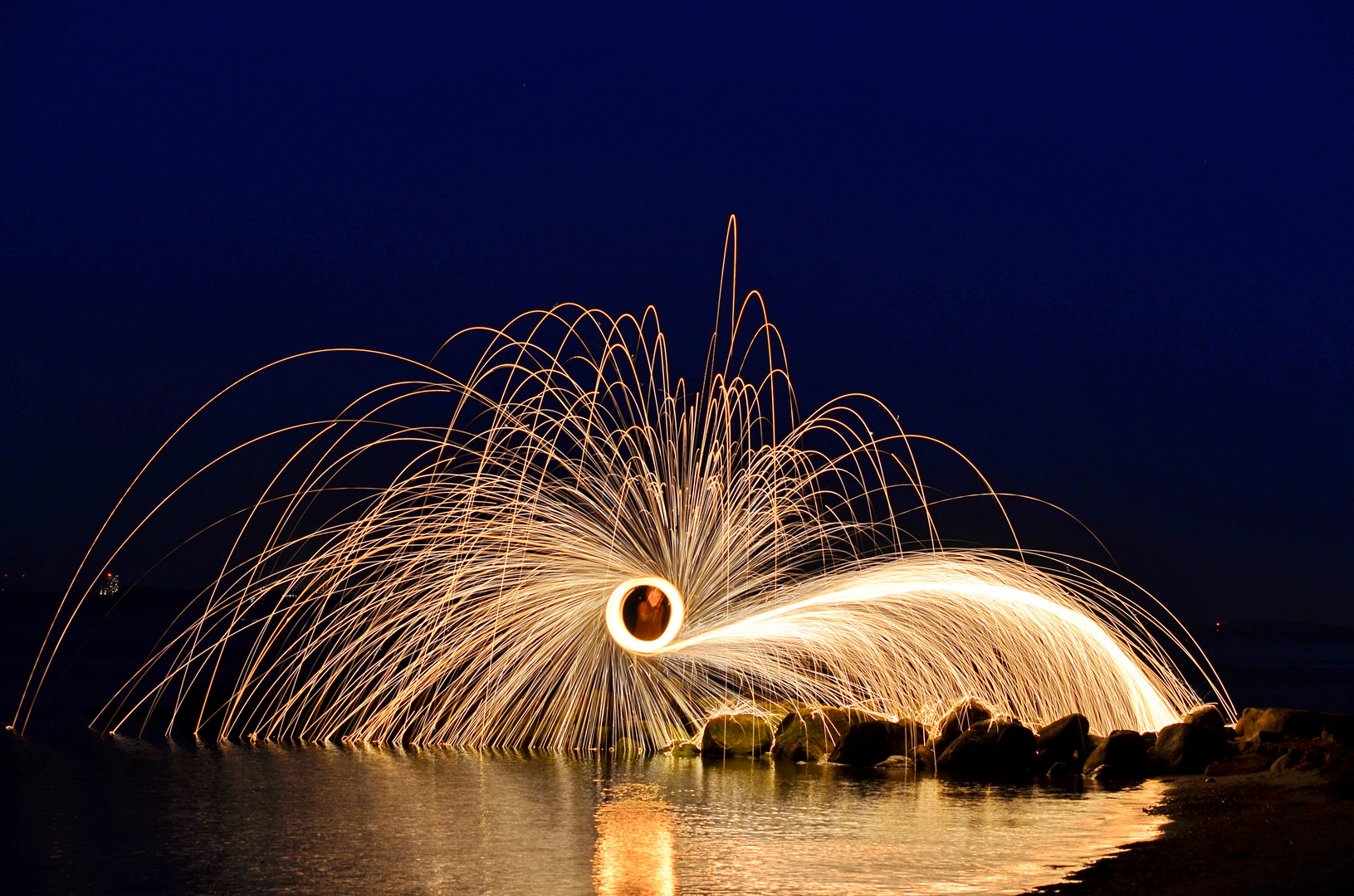 Lightpainting an der Ostsee (2)