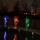 Lightpainting at lake