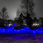 Lightpainting blau 