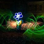 Lightpainting Blume