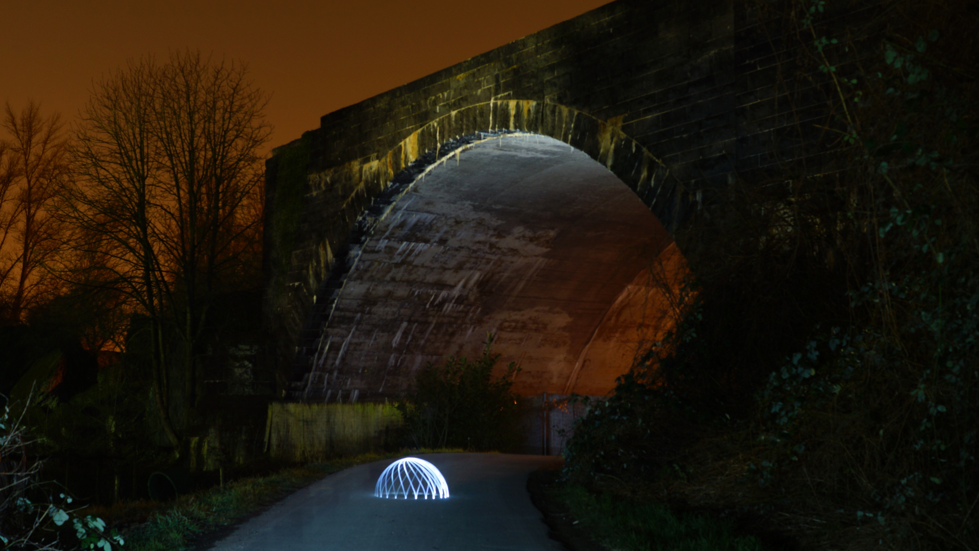 Lightpainting Bridge