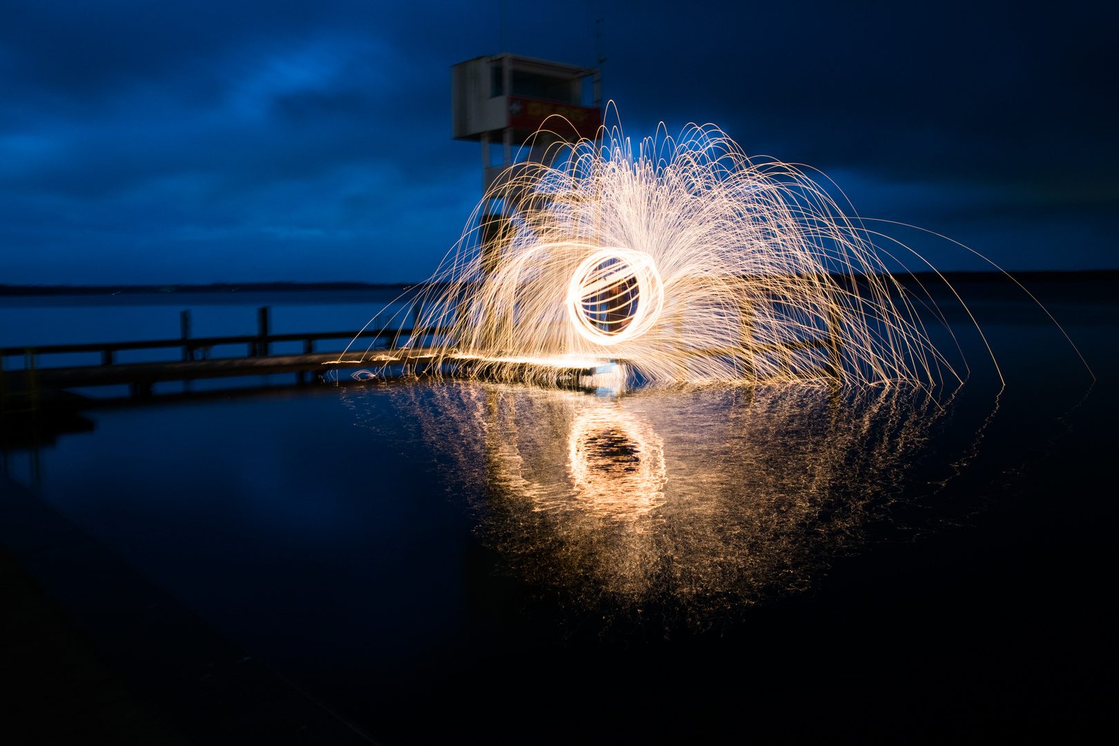 Lightpainting der Fotogruppe nebenan Berlin-Friedrichshagen