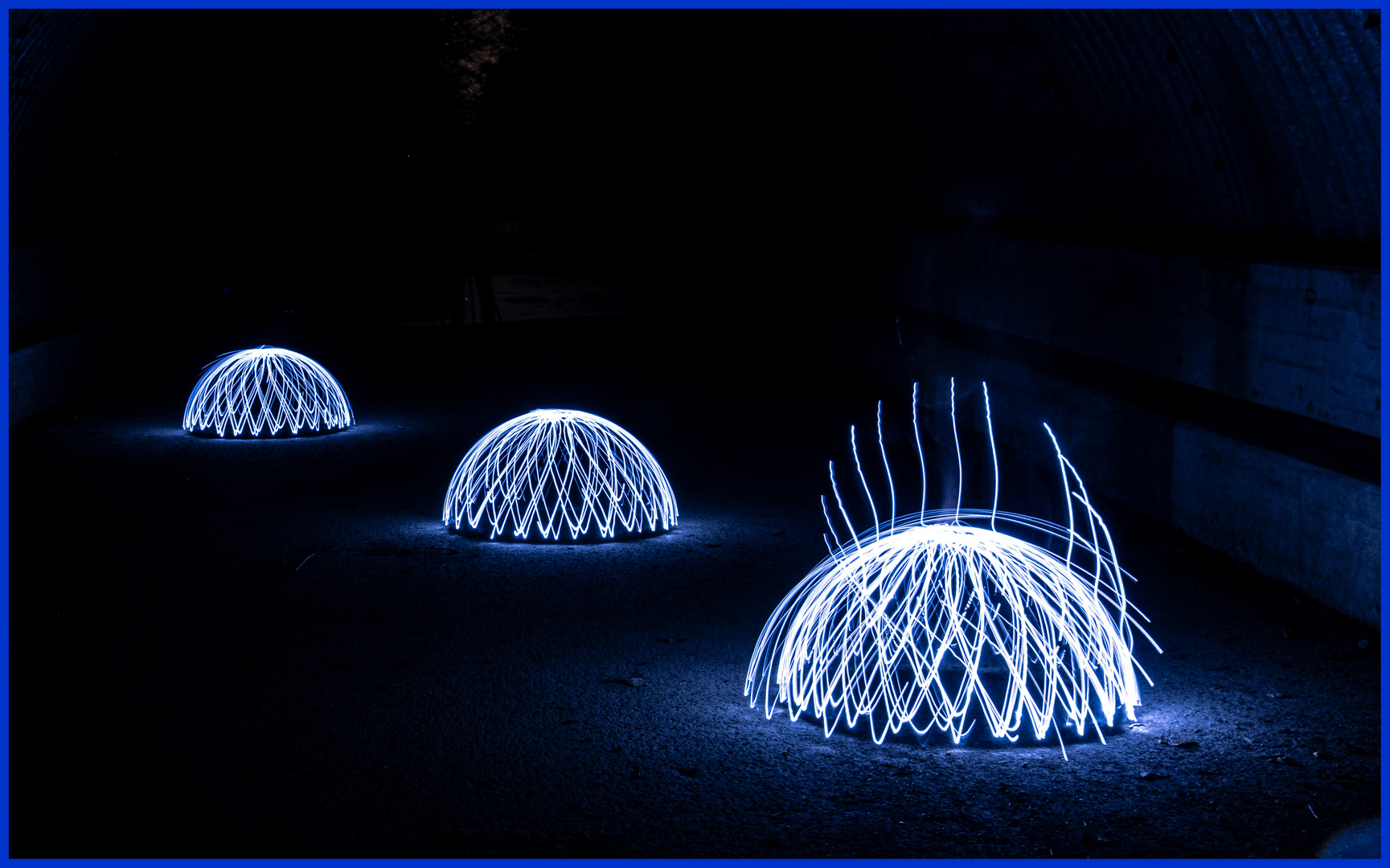 Lightpainting Domes