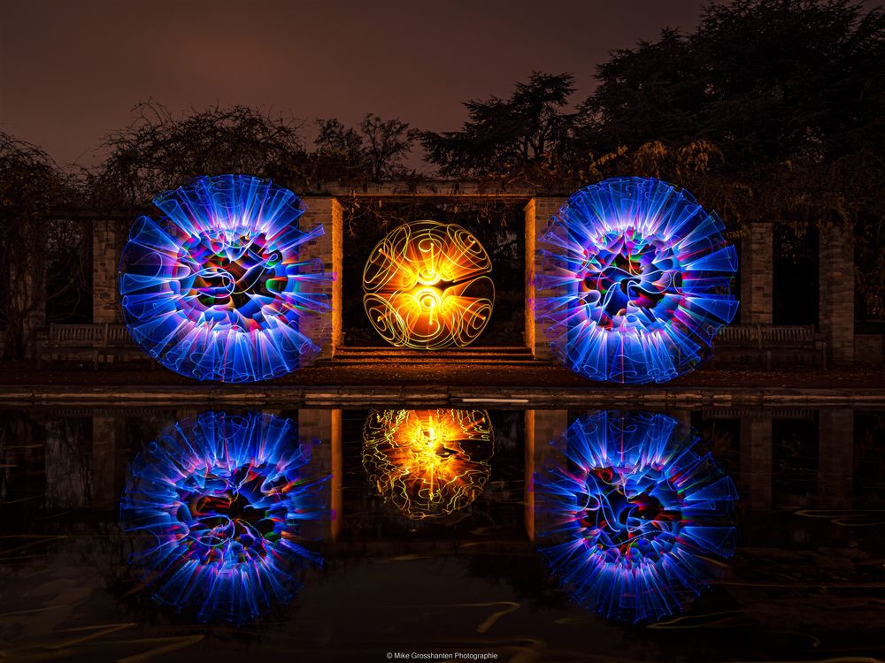 Lightpainting Düsseldorfer Nordpark