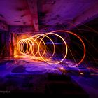 Lightpainting Feuerwurm