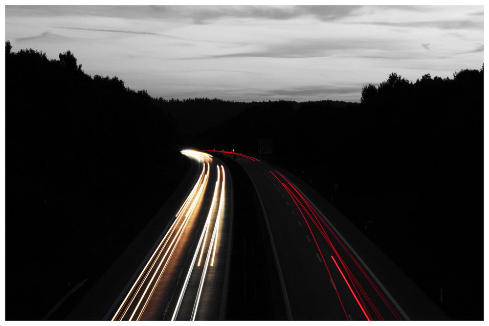 Lightpainting @ Highway