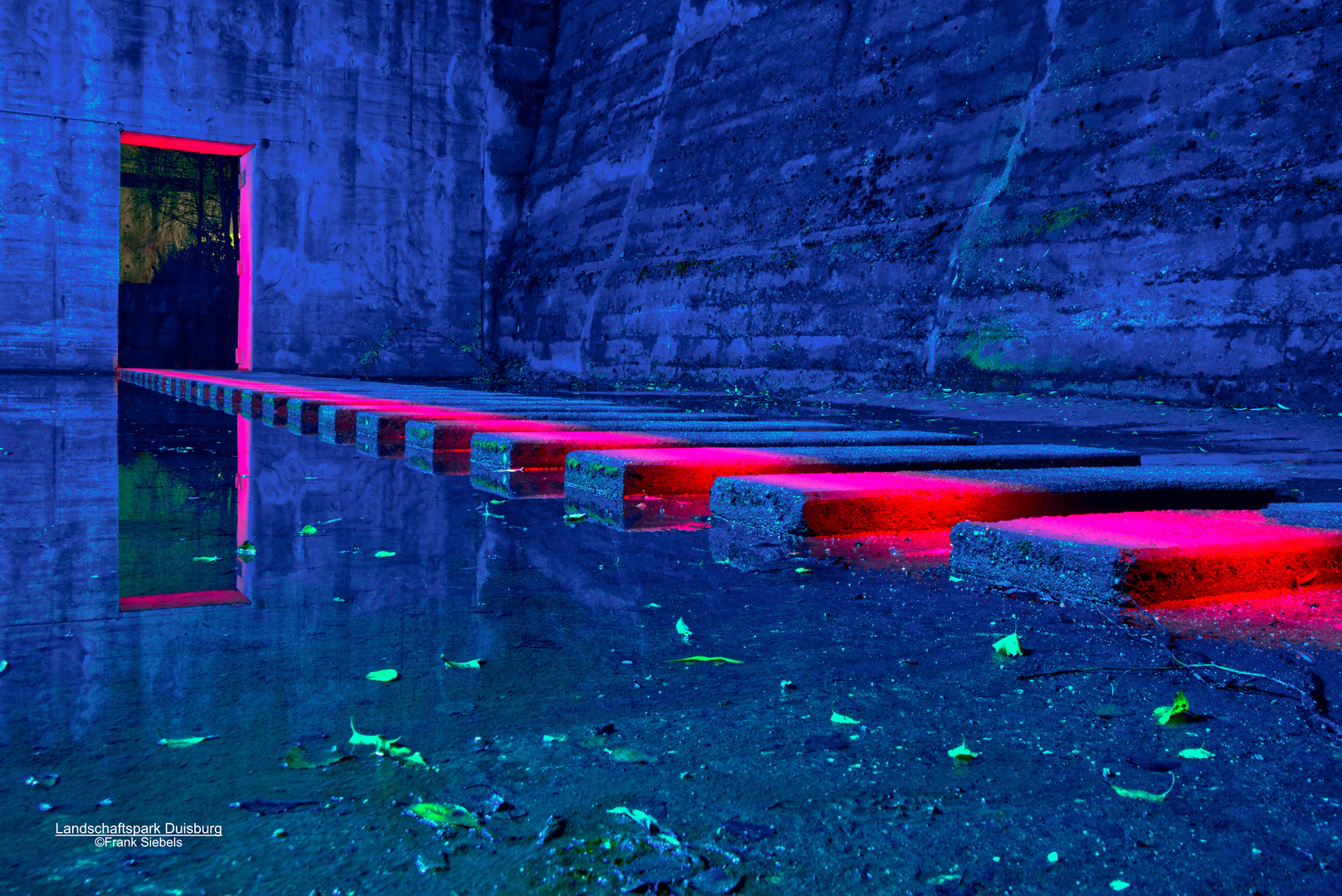 Lightpainting im Landschaftspark Duisburg