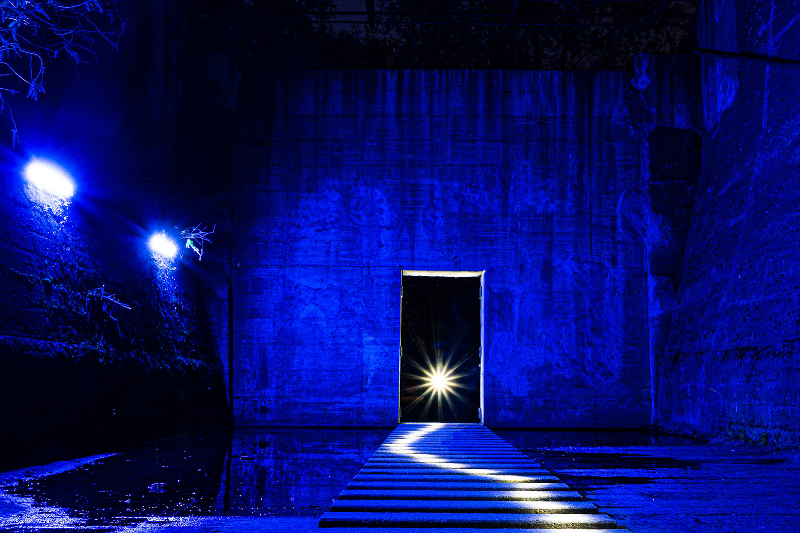 Lightpainting im Landschaftspark Duisburg mit dem Fotografen Uwe Schmid 