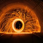 Lightpainting im Tunnel