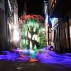 Lightpainting in der Stadt Hameln