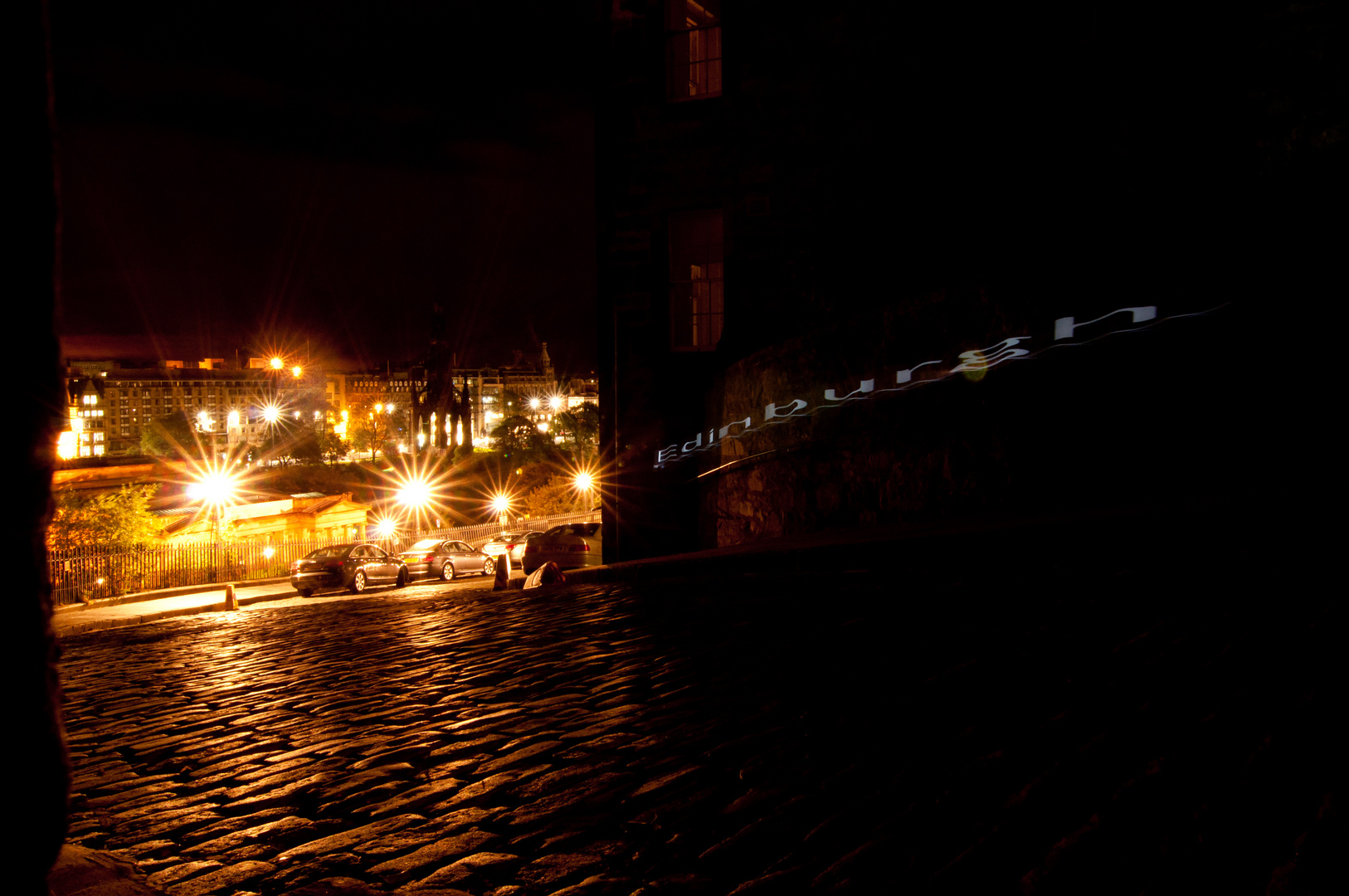 Lightpainting in Edinburgh