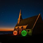 Lightpainting  in Etretat