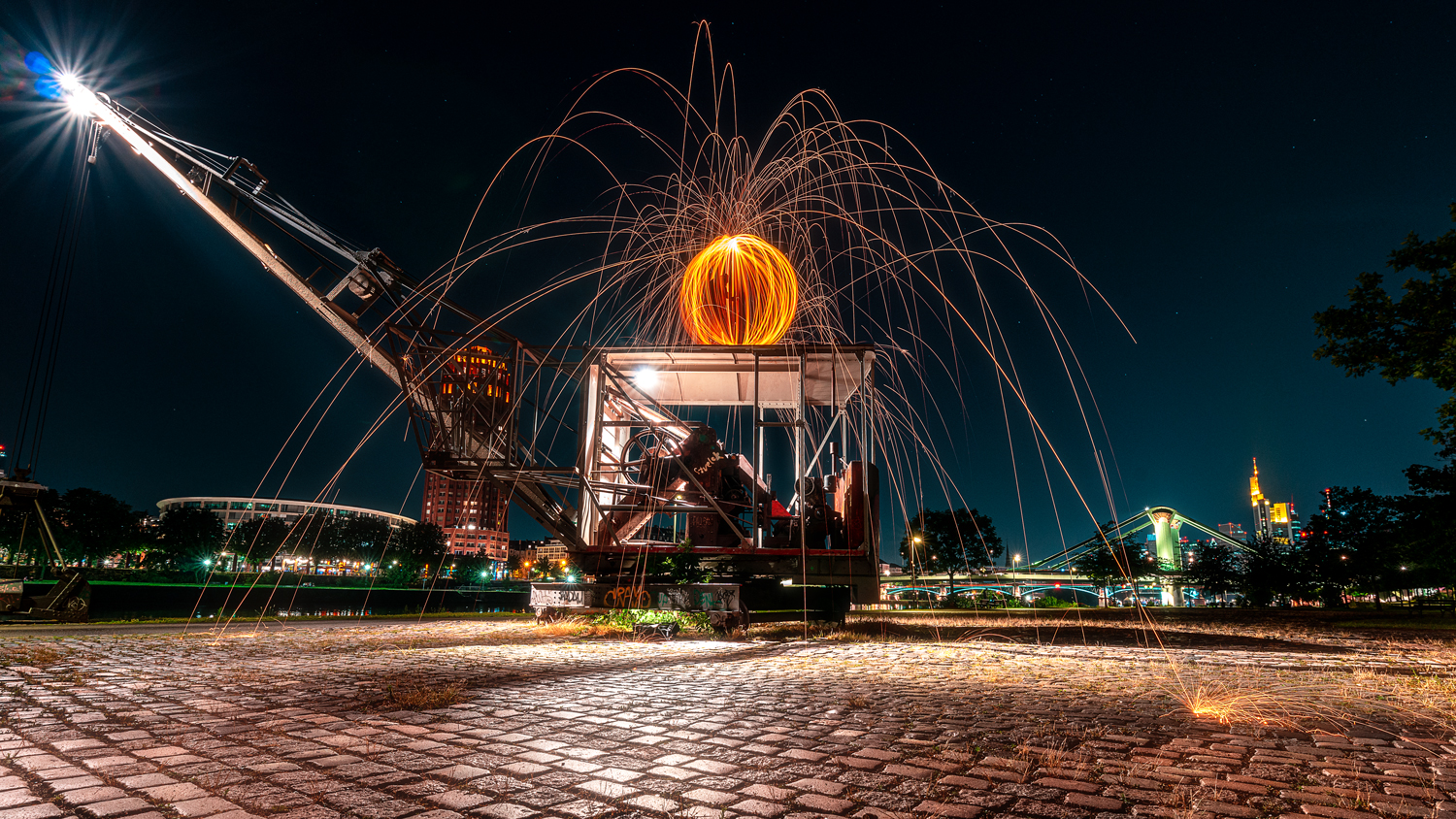 Lightpainting in Frankfurt