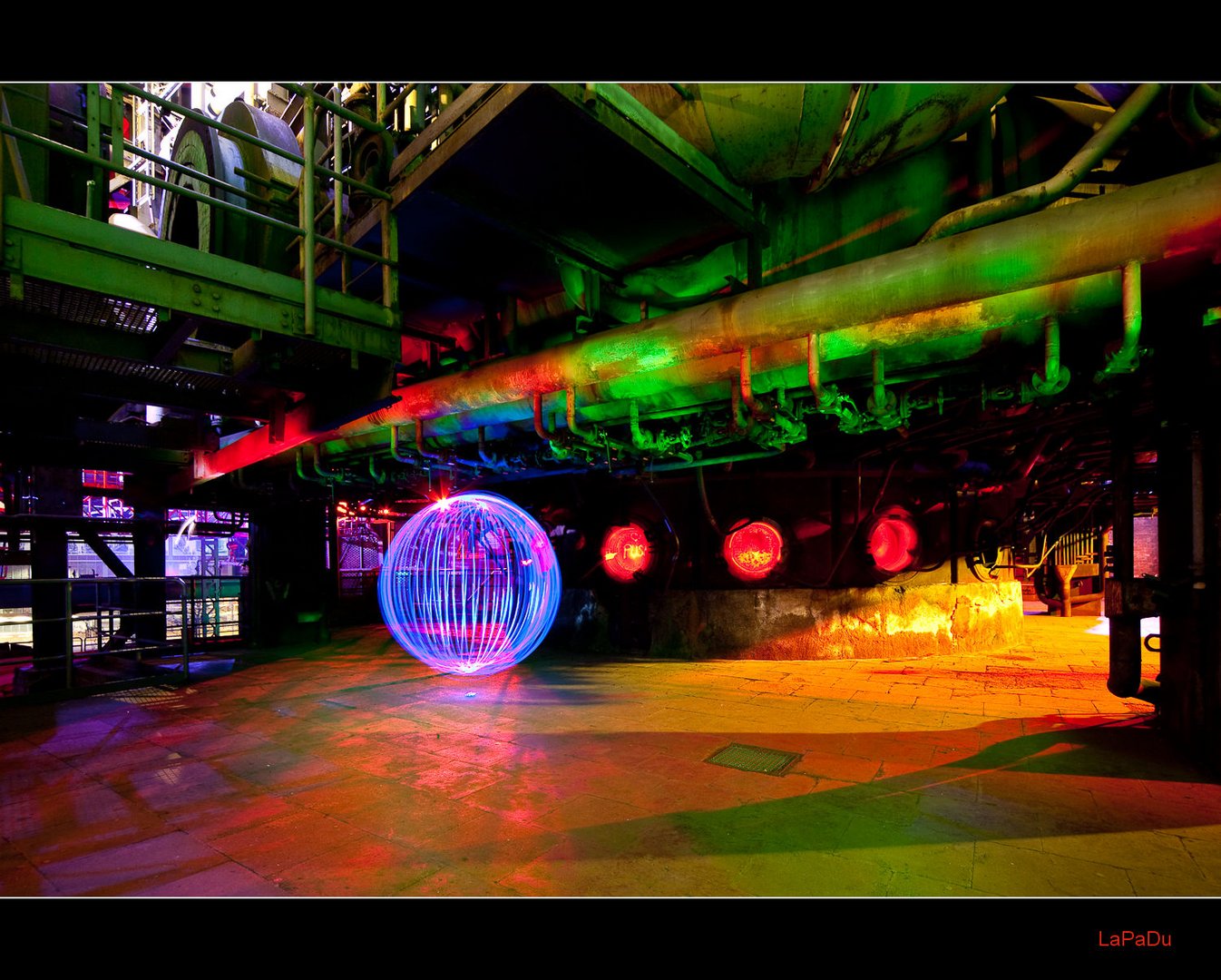 Lightpainting Landschaftspark Duisburg