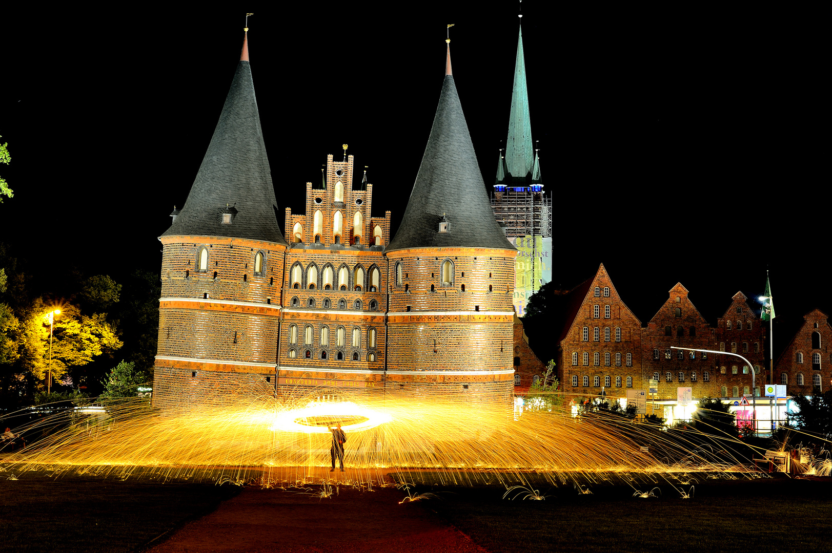 Lightpainting Lübecker Holstentor