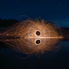 Lightpainting mit Spiegelung