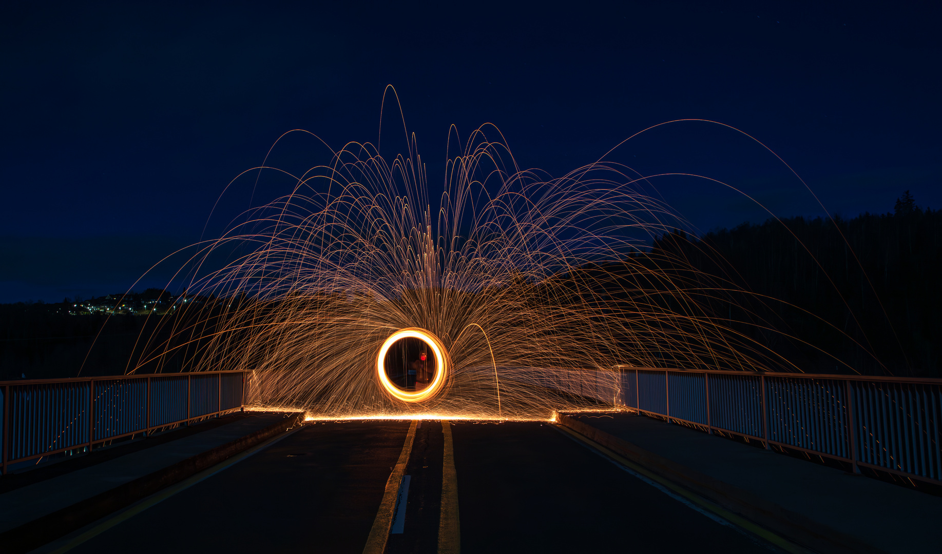 Lightpainting mit Stahlwolle