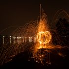 Lightpainting mit Stahlwolle