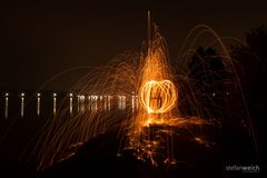 Lightpainting mit Stahlwolle