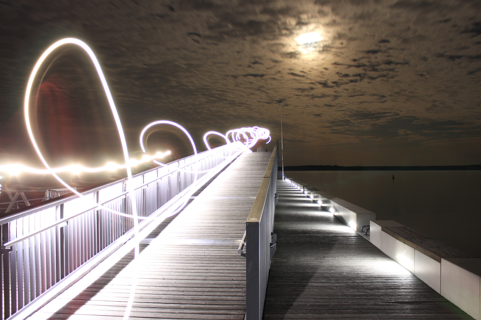 Lightpainting on Fullmoon