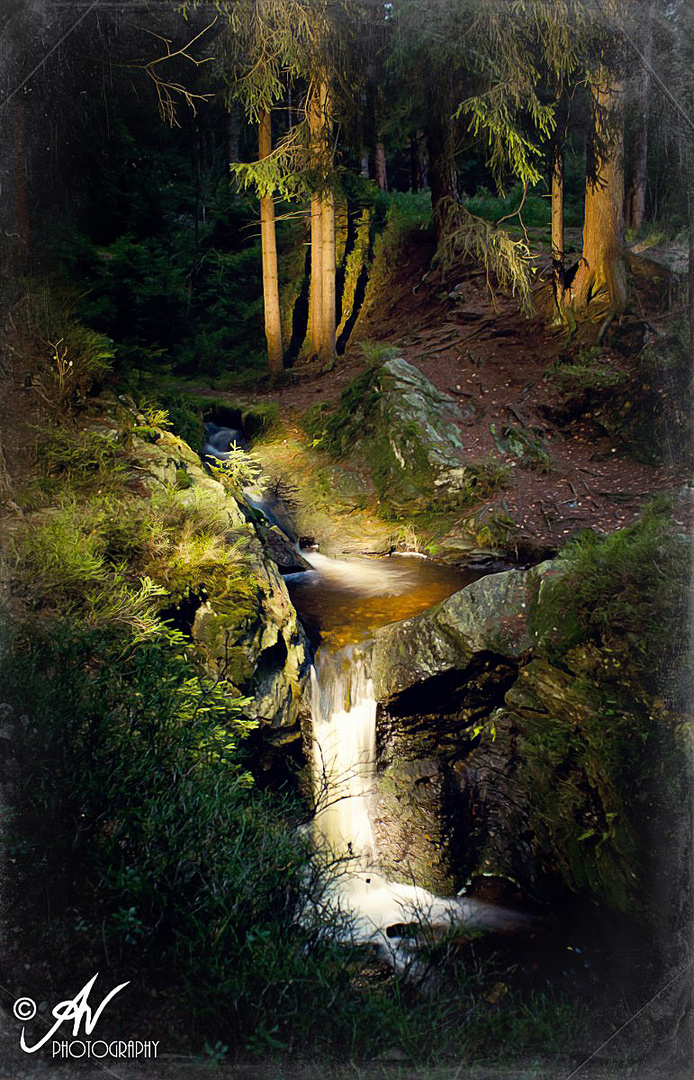 Lightpainting Rissfälle