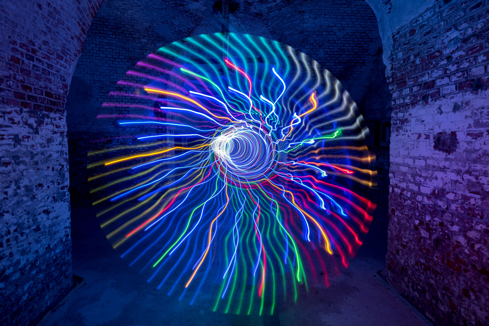 Lightpainting Spirale