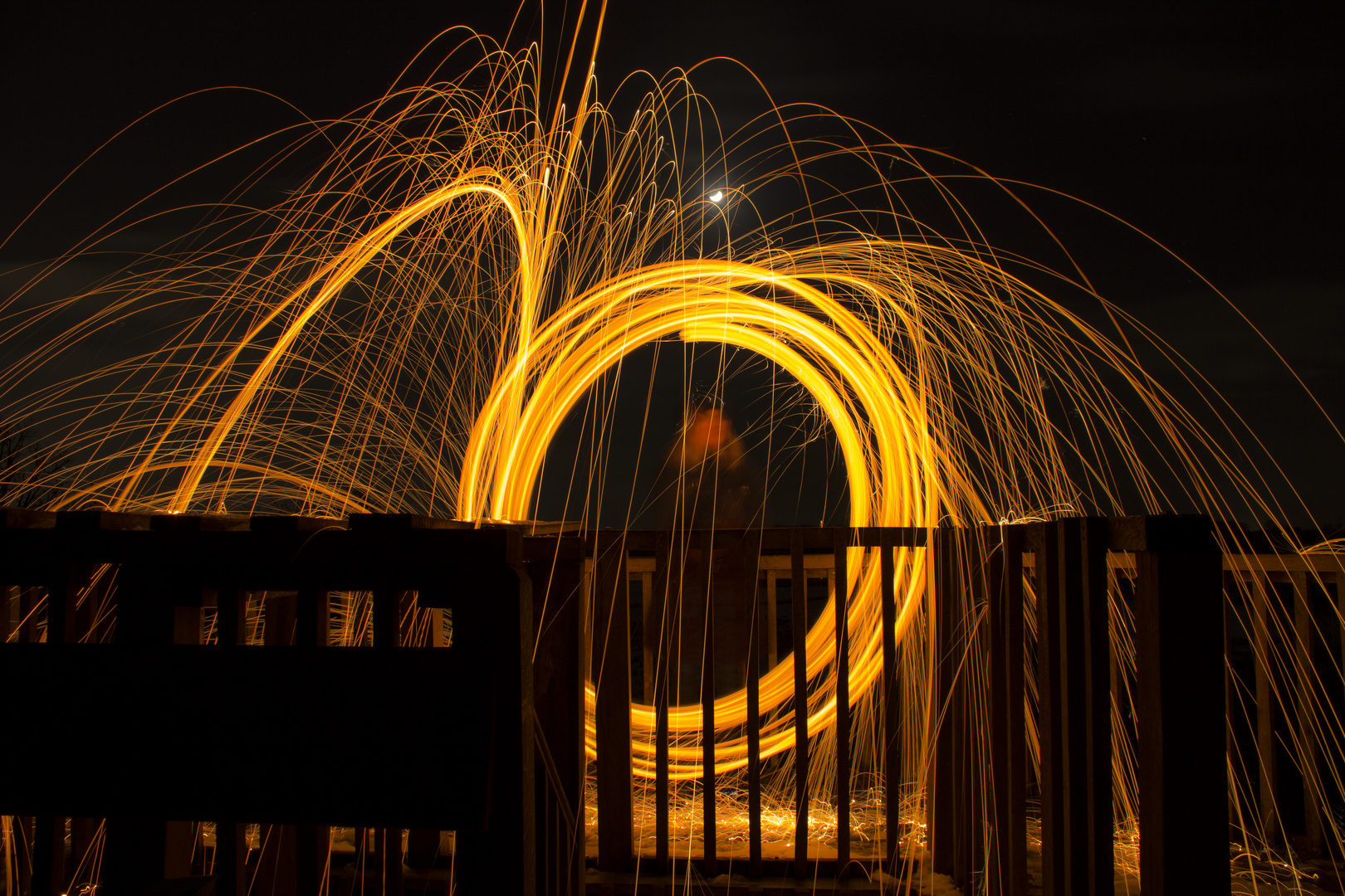 Lightpainting Stahlwolle Münster