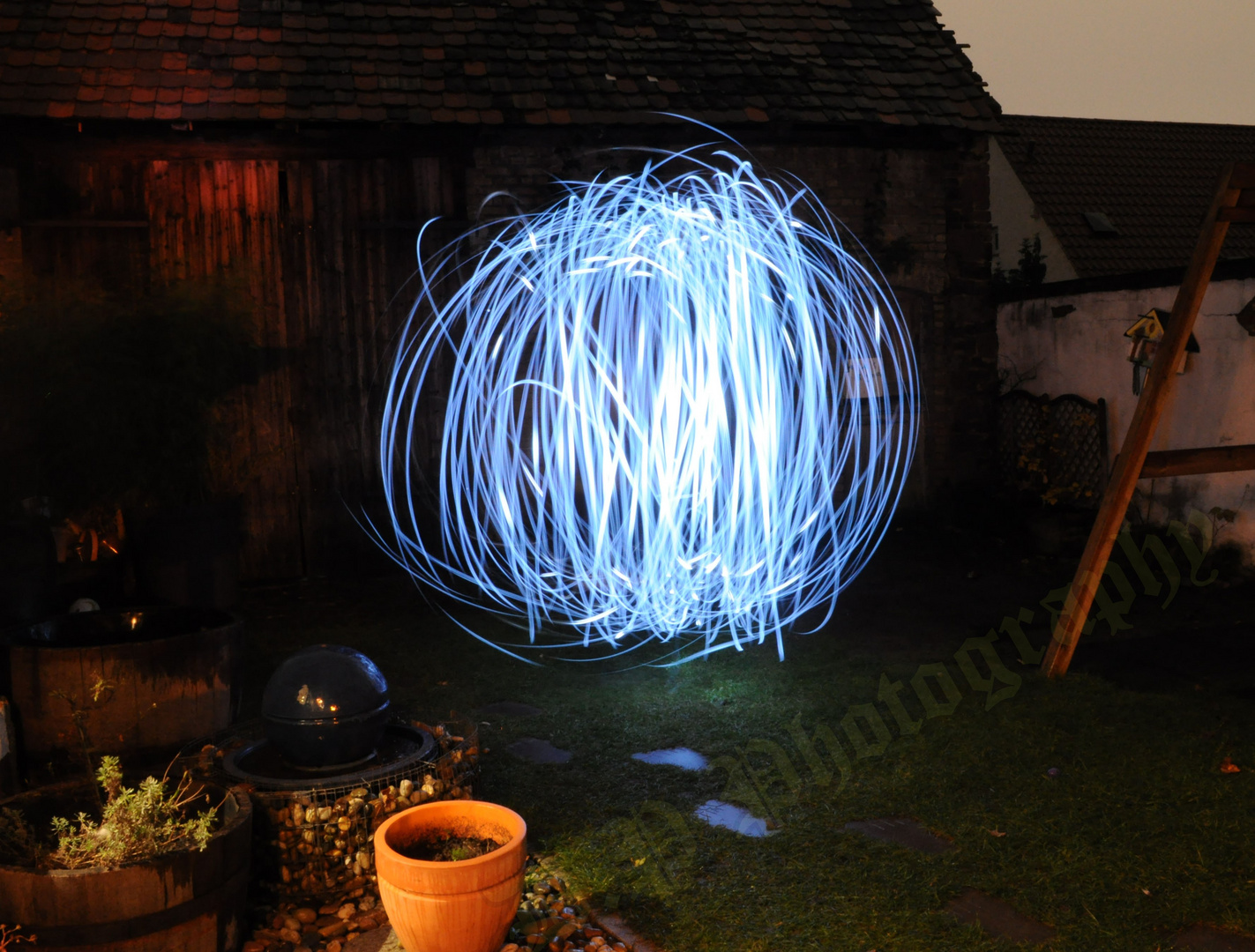 Lightpainting The Time Machine