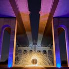 Lightpainting under the bridge..