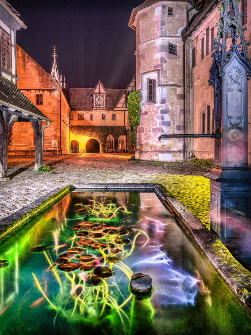 Lightpainting unterwasser und draussen - Kloster Bebenhausen 