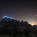 Lights in Montserrat mountain Park 3