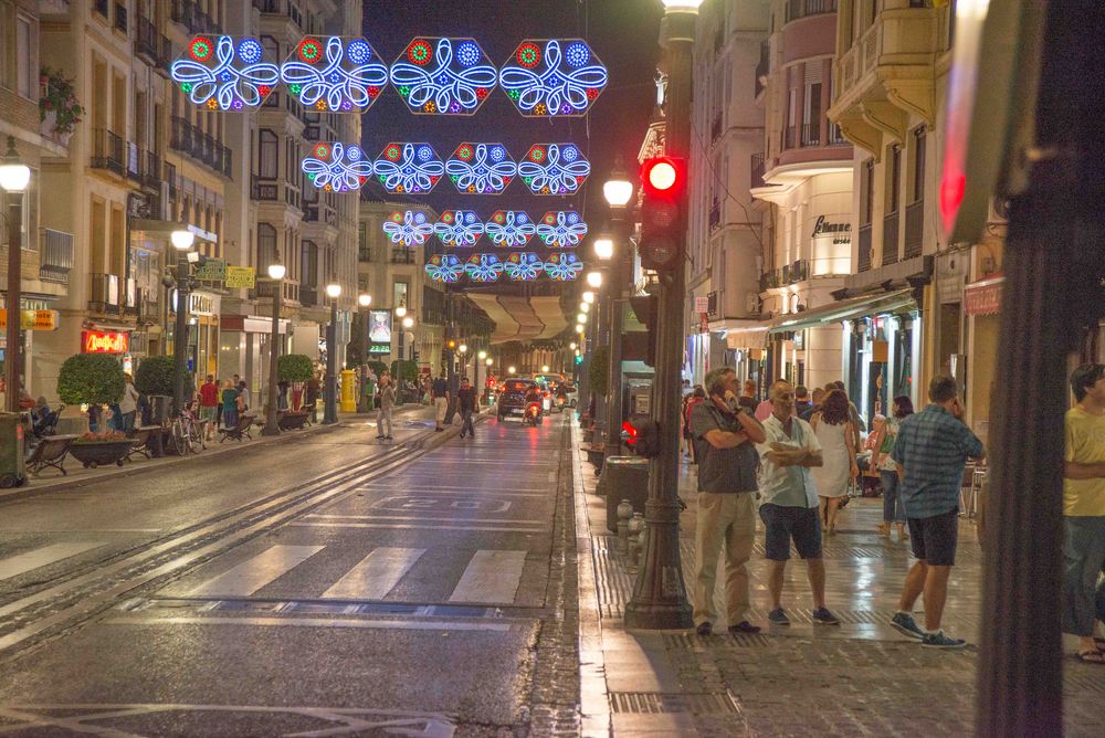 Lights of Corpus Christi in Granada