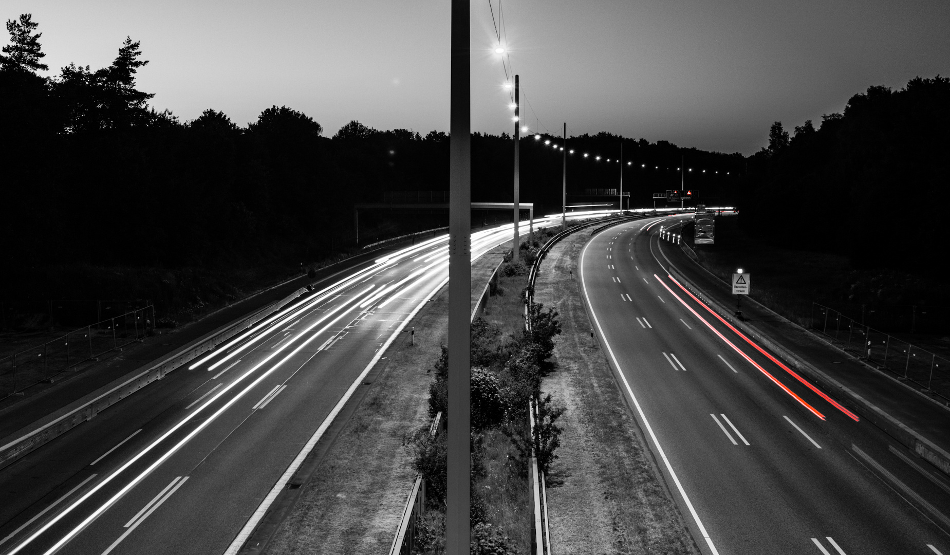 lights on the highway