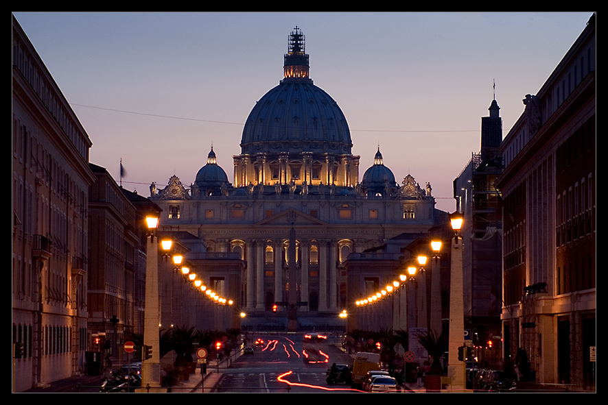 Lights to the pope