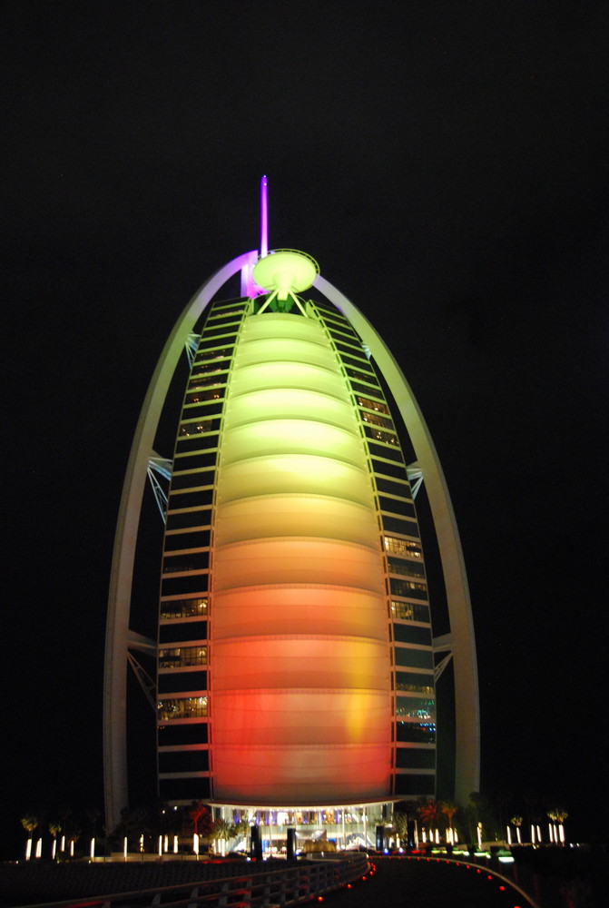 Lightshow am Burj al Arab