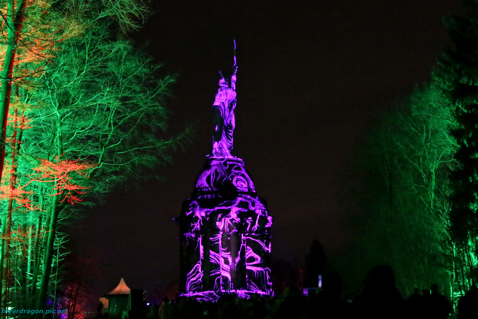 lightshow hermannsdenkmal