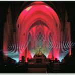 Lightshow in der Kirche St. Johannnes