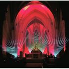 Lightshow in der Kirche St. Johannnes