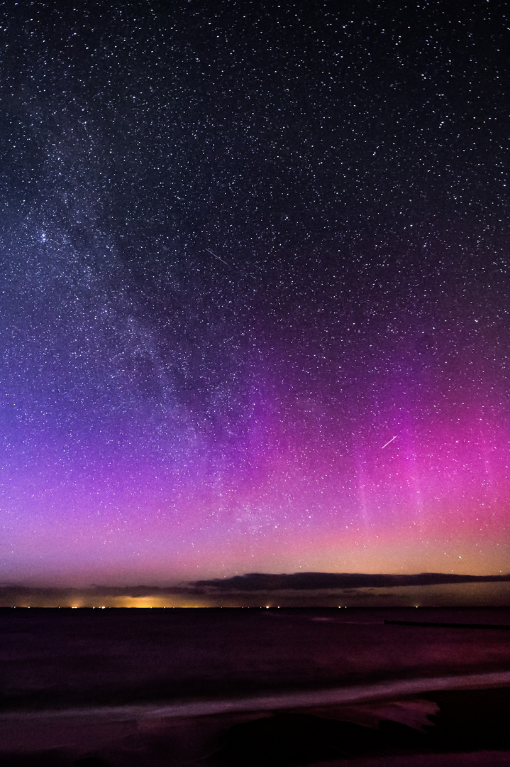 Lightshow über der Ostsee